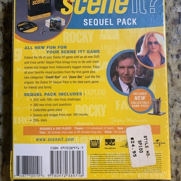 Scene It? The DVD Game Sequel Pack Movie Edition Brand‎ New Sealed DVD Trivia - Picture 2 of 4
